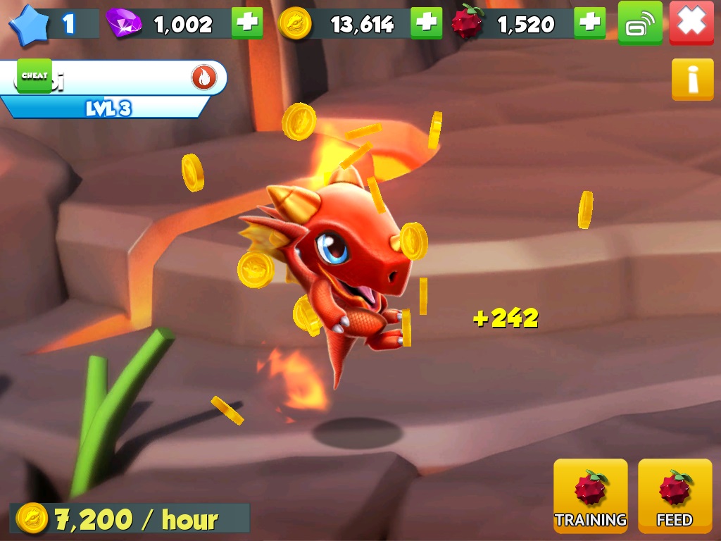 dragon mania legends food per level