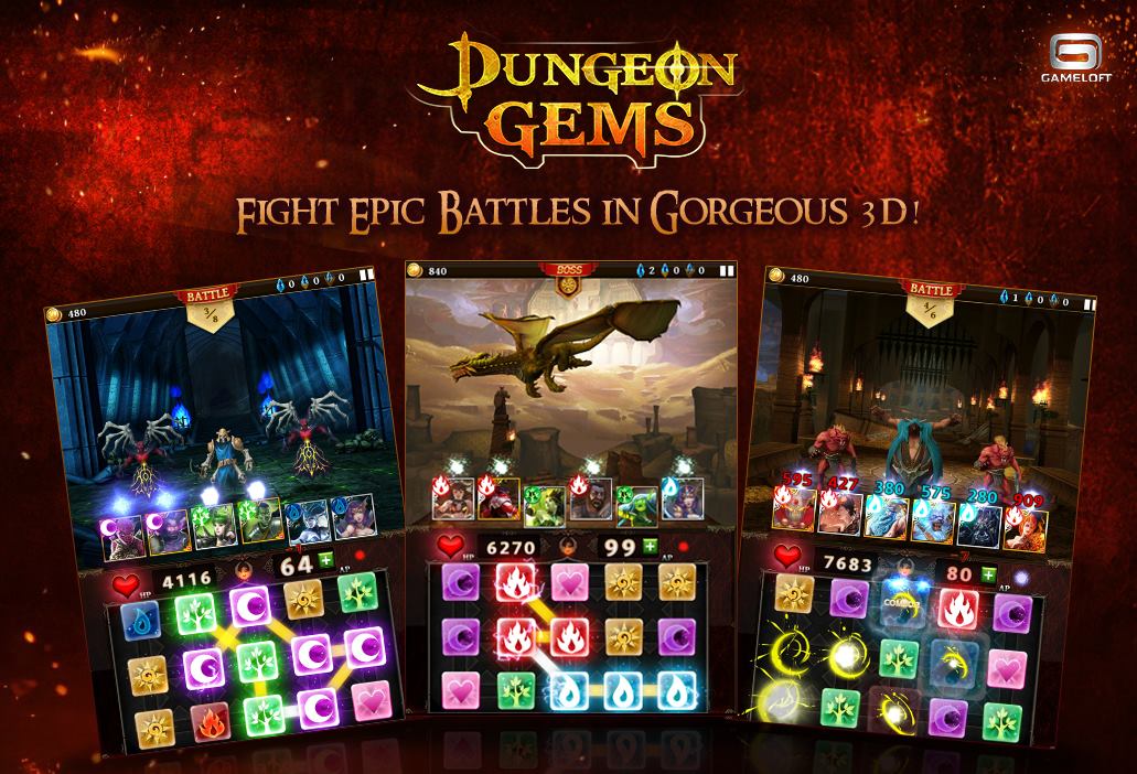 Download do APK de Dungeon Puzzles: Match 3 RPG para Android