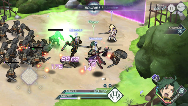 Record of Grancrest War: Quartet Conflict Gameplay Android / iOS (by BANDAI  NAMCO) 