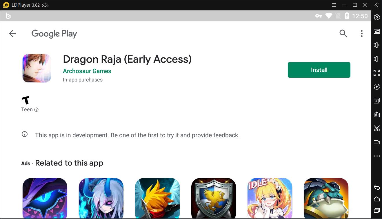 Dragon Raja::Appstore for Android