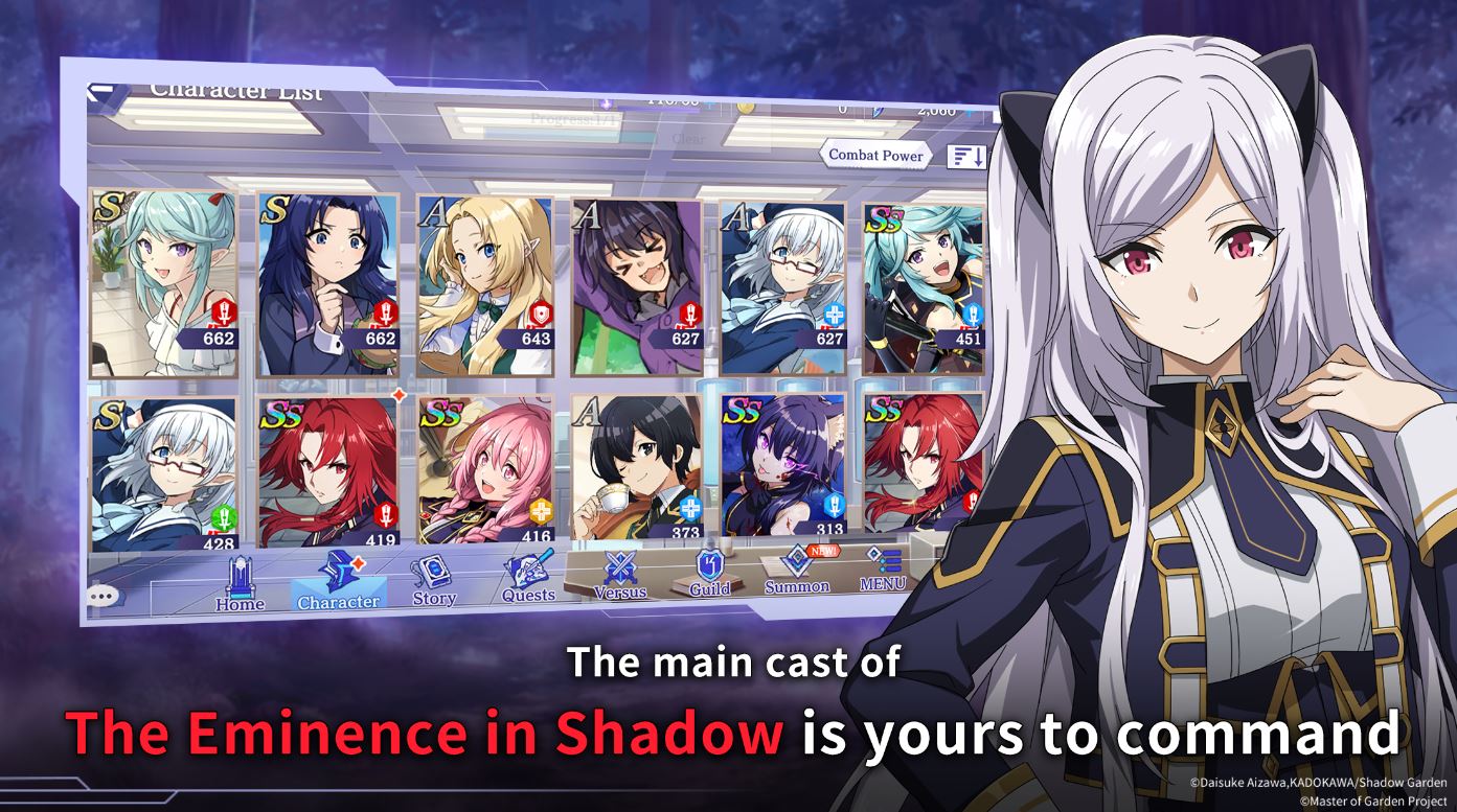 CRUNCHYROLL GAMES LAUNCHES ANIME RPG THE EMINENCE IN SHADOW