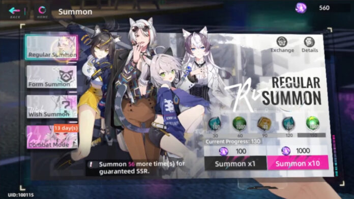 Feature image for our Cat Fantasy Reroll guide. Image shows the reroll screen in the game, with different anime girls on the front.