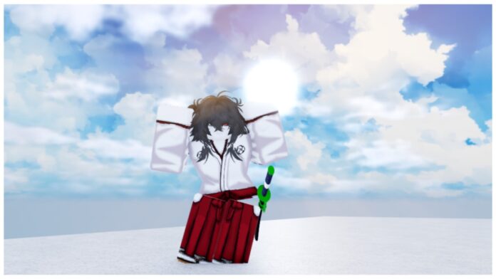 Feature image for our How to leave a division type soul guide which shows a soul reaper character standing before a vast blue cloudy sky doing a dance with her arms in the air