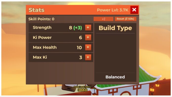 Feature image for our dragon soul stats guide showing the stat menu in game with a balanced build on the screen