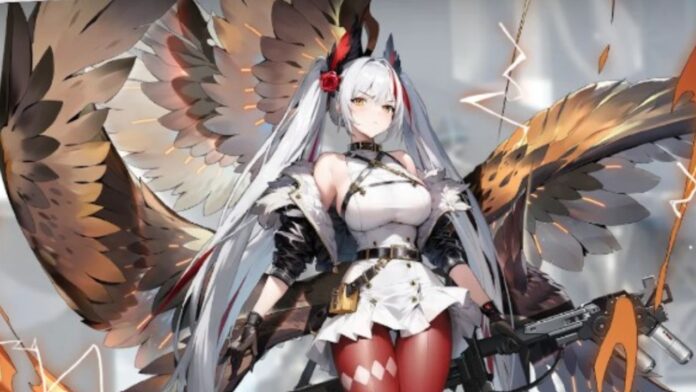 Feature image for our Scarlet Girls Tier List. Image shows a girl with long silver hair in a battle outfit.