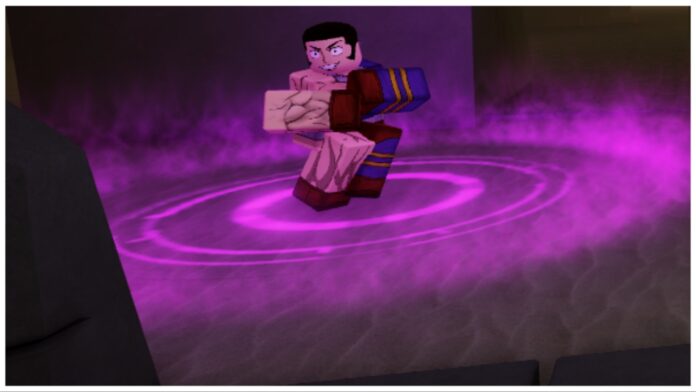 feature image for our jujutsu infinite controls guide showing an npc in a pink aura dancing happily