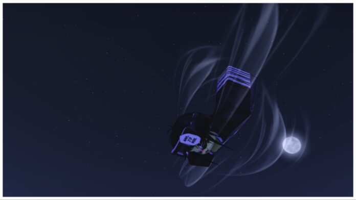 feature image for our jujutsu infinite energy nature scroll guide showing a player falling from the sky during nighttime