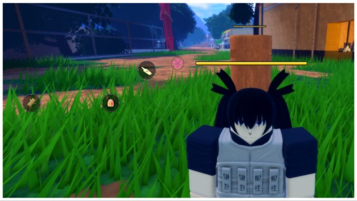 Feature image for our ninja time sub jujutsu guide showing a close-up of a player with the sub-jujutsu menu open