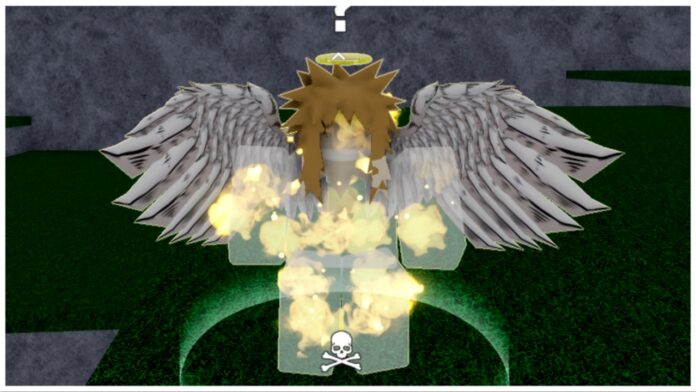 Feature image for our verse piece fallen angel guide showing the npc who is a pure white angel with glowing orbs emitting from its core, arms, and legs.